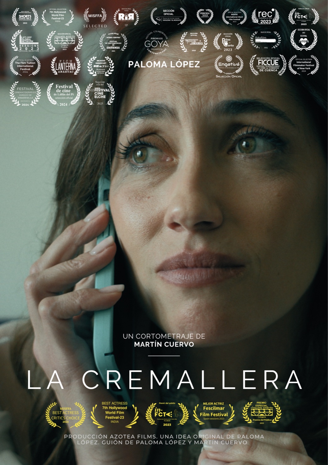 Cartel de La cremallera, con Paloma López